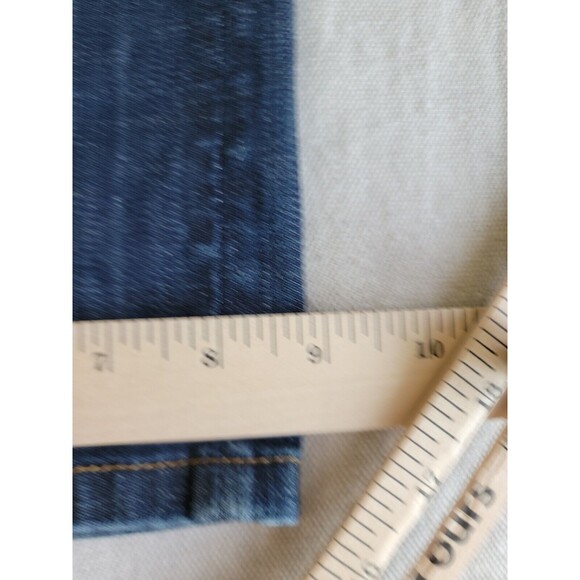 Citizens Humanity Mens Jeans 37x28.5 Straight Distressed Dark Blue Mid Rise USA - Picture 8 of 16